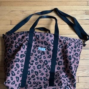 Victoria Secret Pink Leopard Print Totebag Duffle